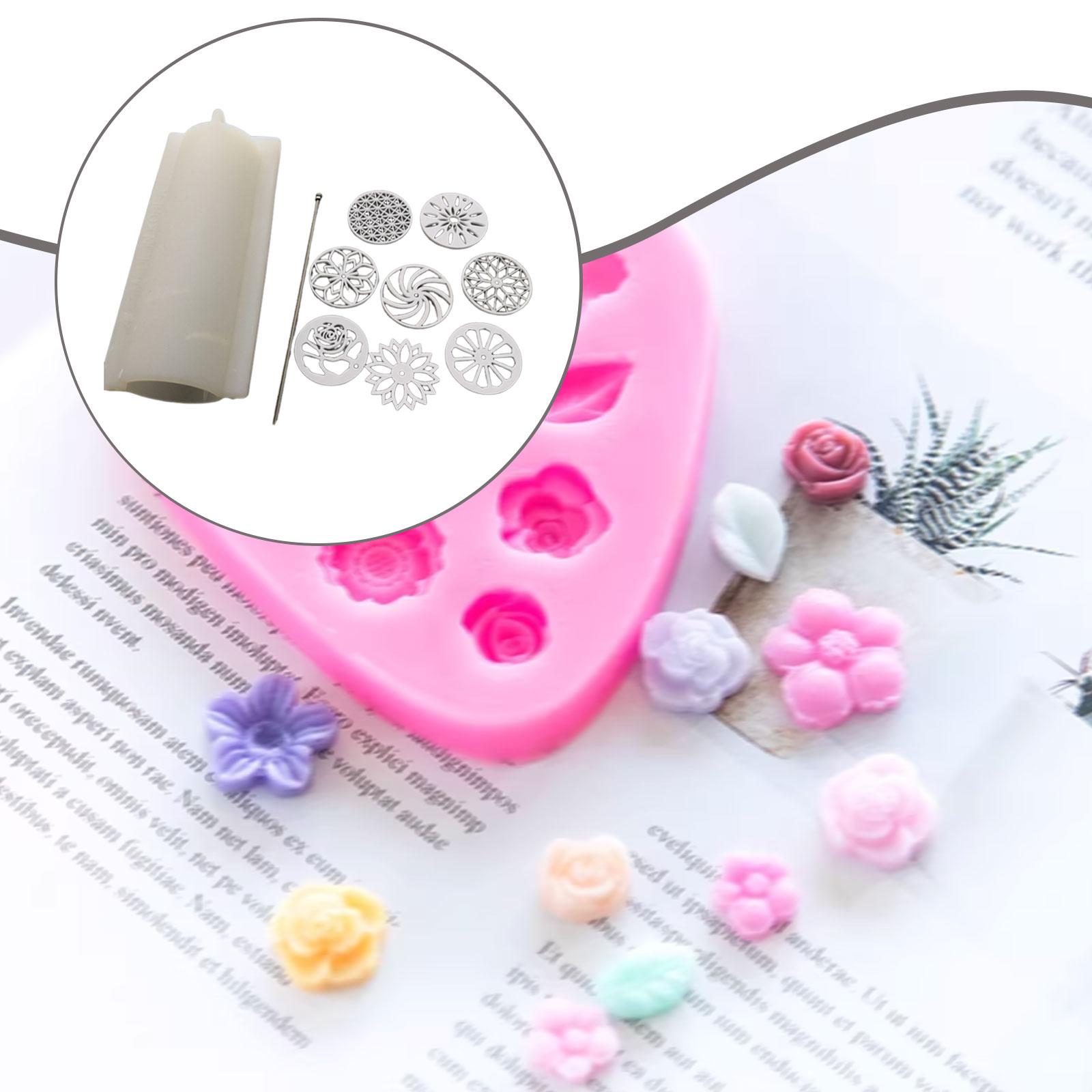 Soap Making Diy Kit - シリコンチューブ柱状石鹸型キット、アクリルテンプレート付き、DIY手作り石鹸とキャンドル作り用品用