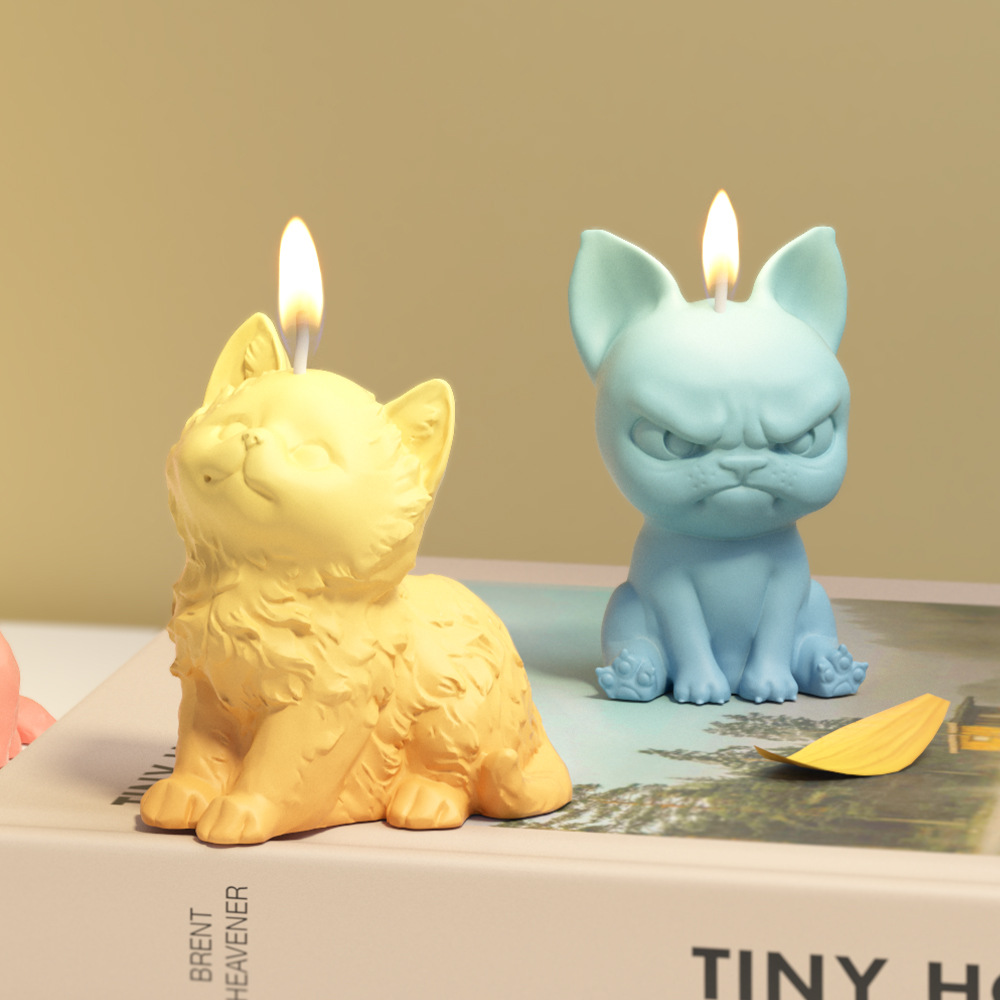 座っているラブラドール子犬シリコーン型香りキャンドル動物猫樹 - Soap Making Gifts のレビューと価格