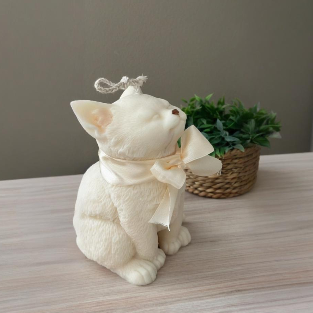 スマイル猫シリコーン型 DIY キャンドル素敵な子猫石膏人形 - Soap Making Gifts のレビューと価格