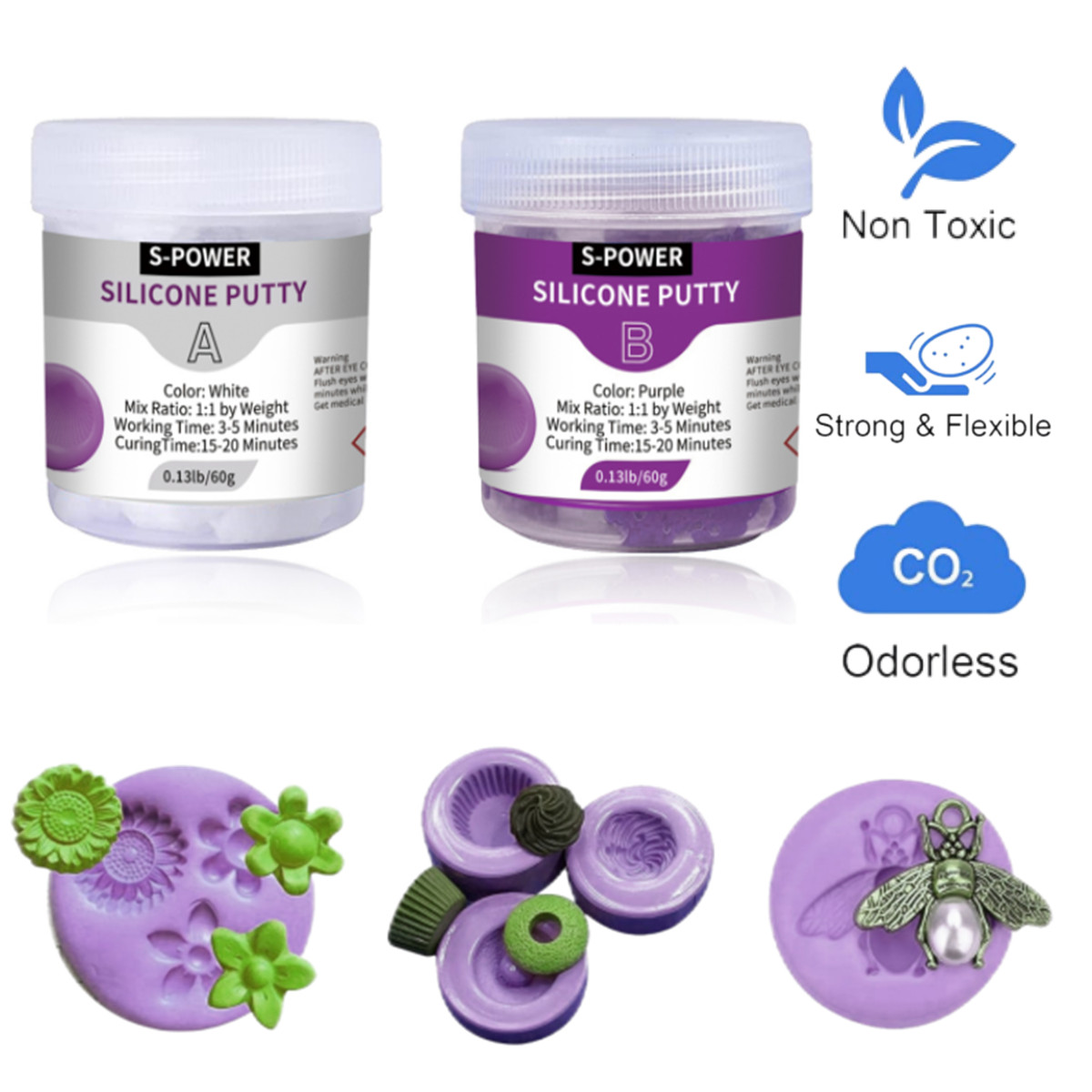 DIY シリコーン成形パテキット 簡単 1:1 混合比 高速 - Soap Making Kit For Beginners のレビューと価格