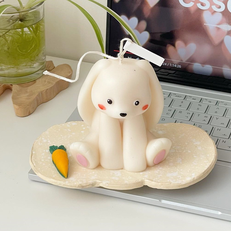 ウサギの形をしたシリコンキャンドル型,かわいい3Dウサギ,動 - Soap Making Gifts のレビューと価格