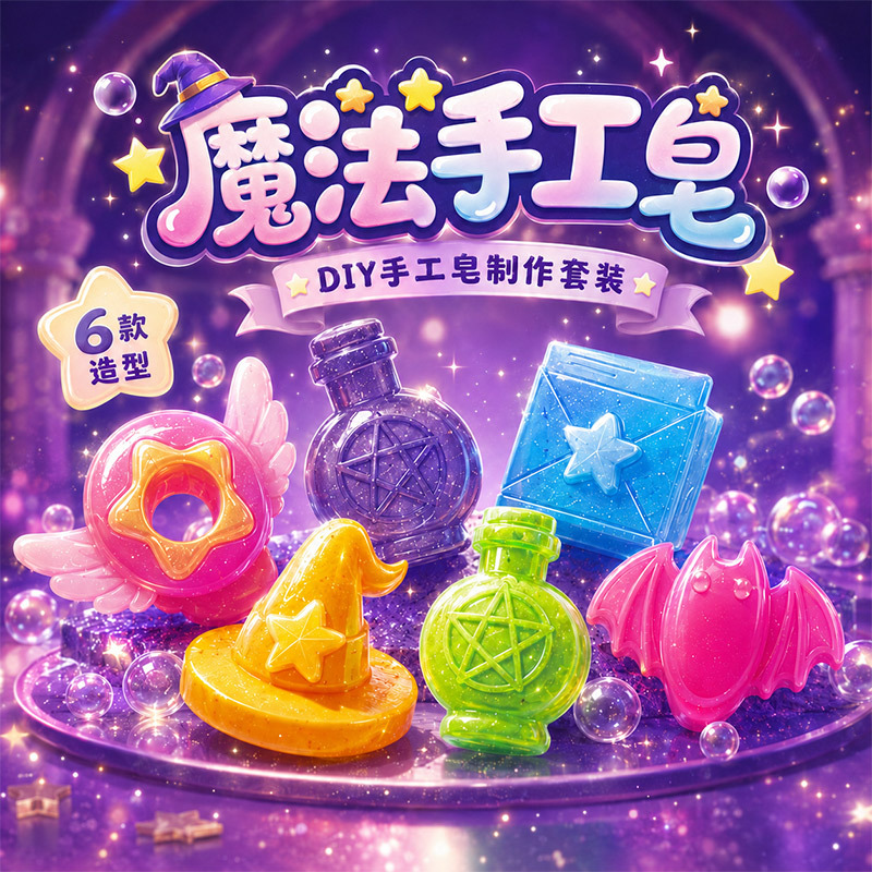 子供用DIYバスクラフトセット STEM教育玩具 暗闇で光る - Soap Making Diy Kit のレビューと価格