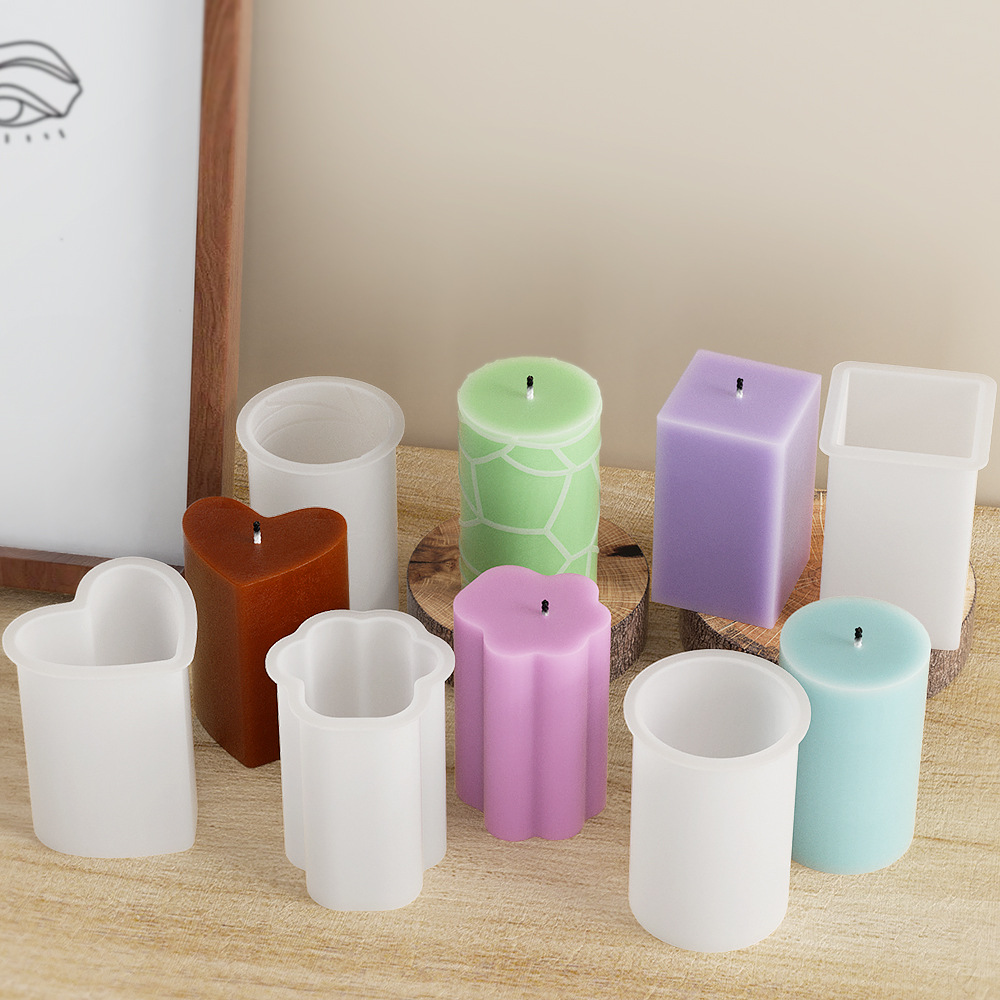 幾何学コラムシリコンモールドキャンドルクラックストライプシリ - Soap Making Gifts のレビューと価格