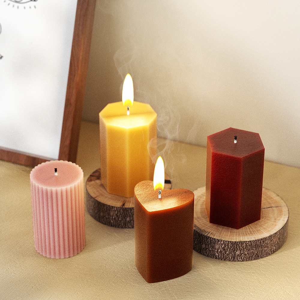 幾何学コラムシリコンモールドキャンドルクラックストライプシリ - Soap Making Gifts のレビューと価格