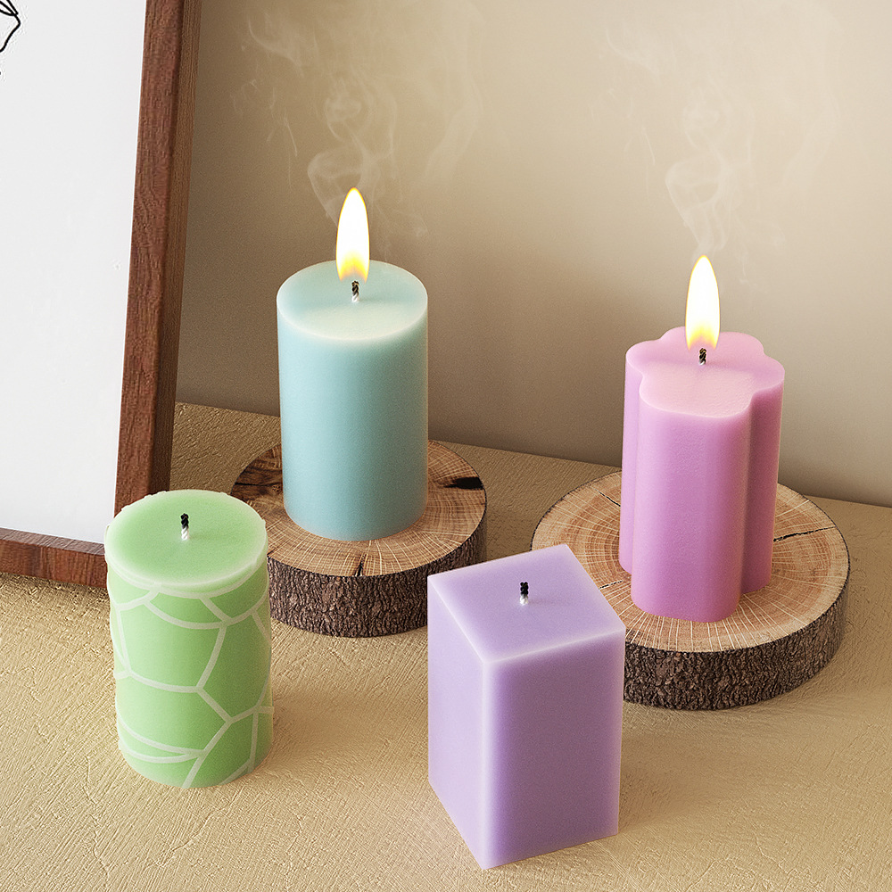 幾何学コラムシリコンモールドキャンドルクラックストライプシリ - Soap Making Gifts のレビューと価格