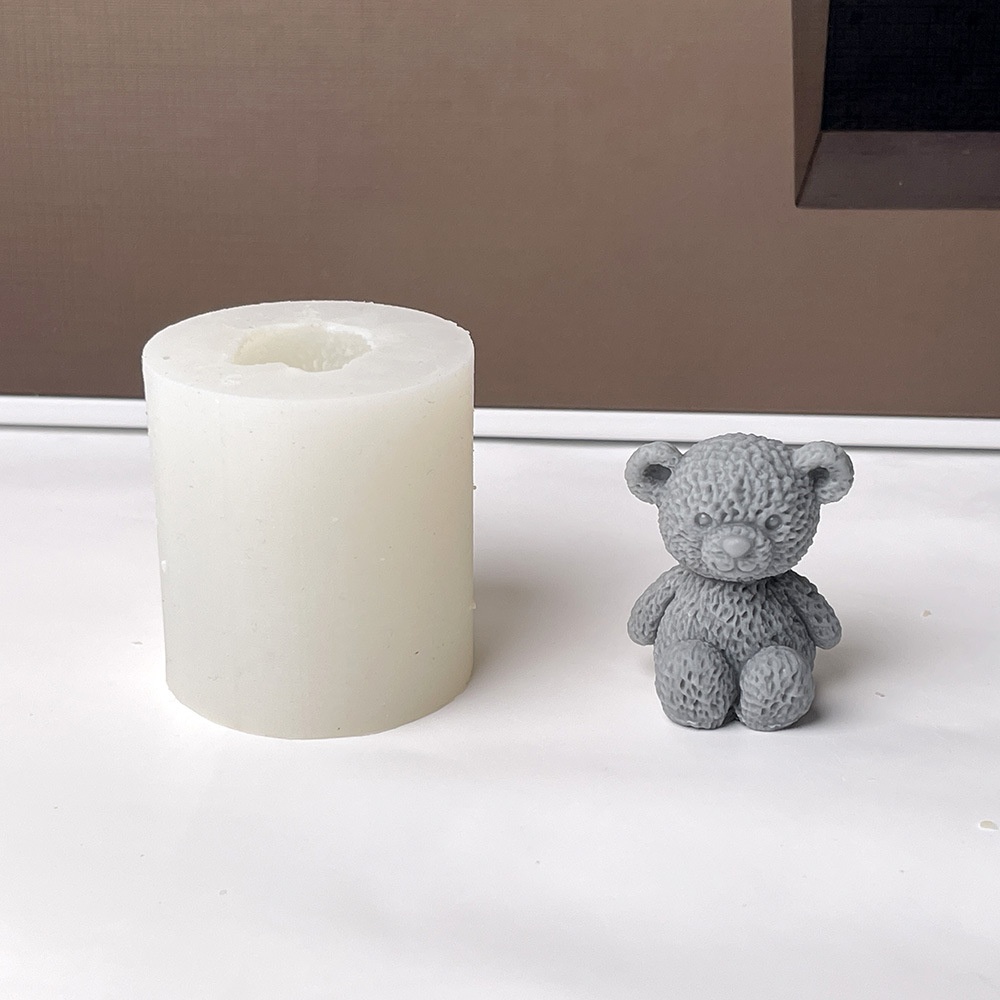 3D かわいいクマキャンドル作成型ミニテディベア香りキャンド - Soap Making Gifts のレビューと価格