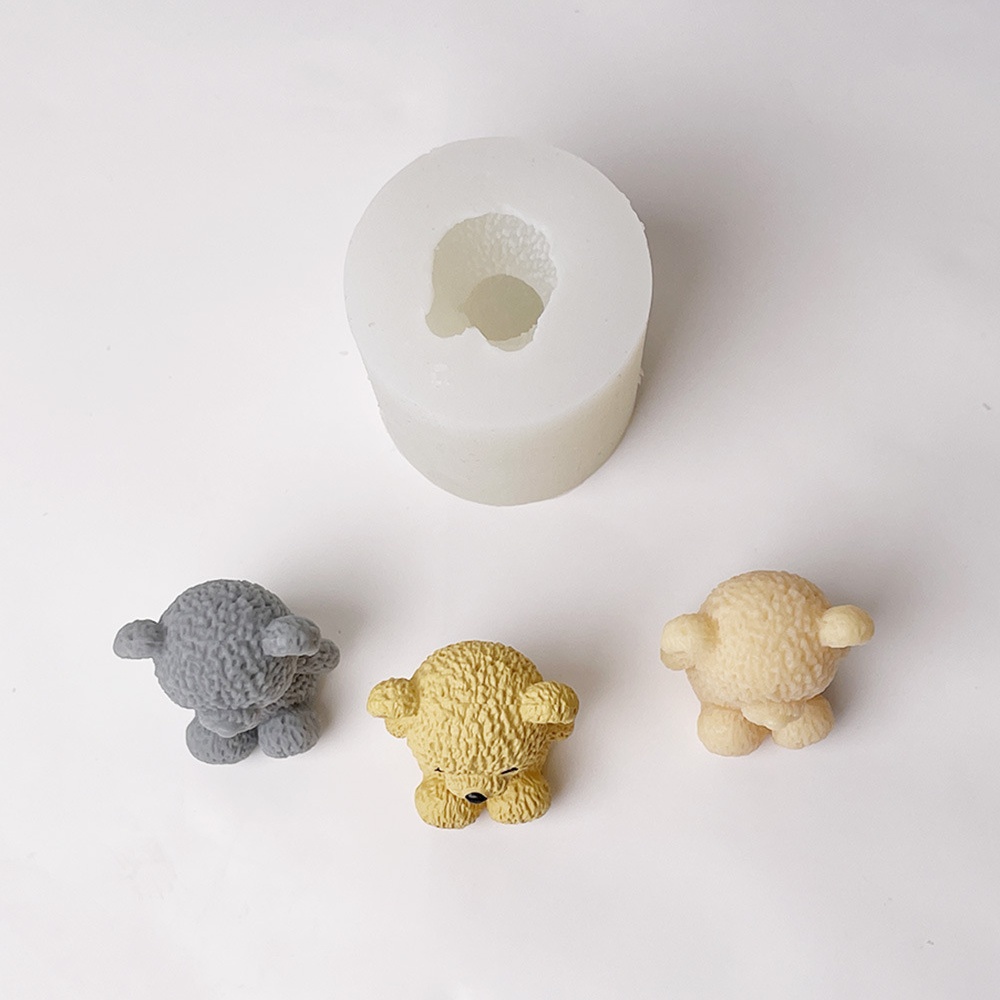3D かわいいクマキャンドル作成型ミニテディベア香りキャンド - Soap Making Gifts のレビューと価格