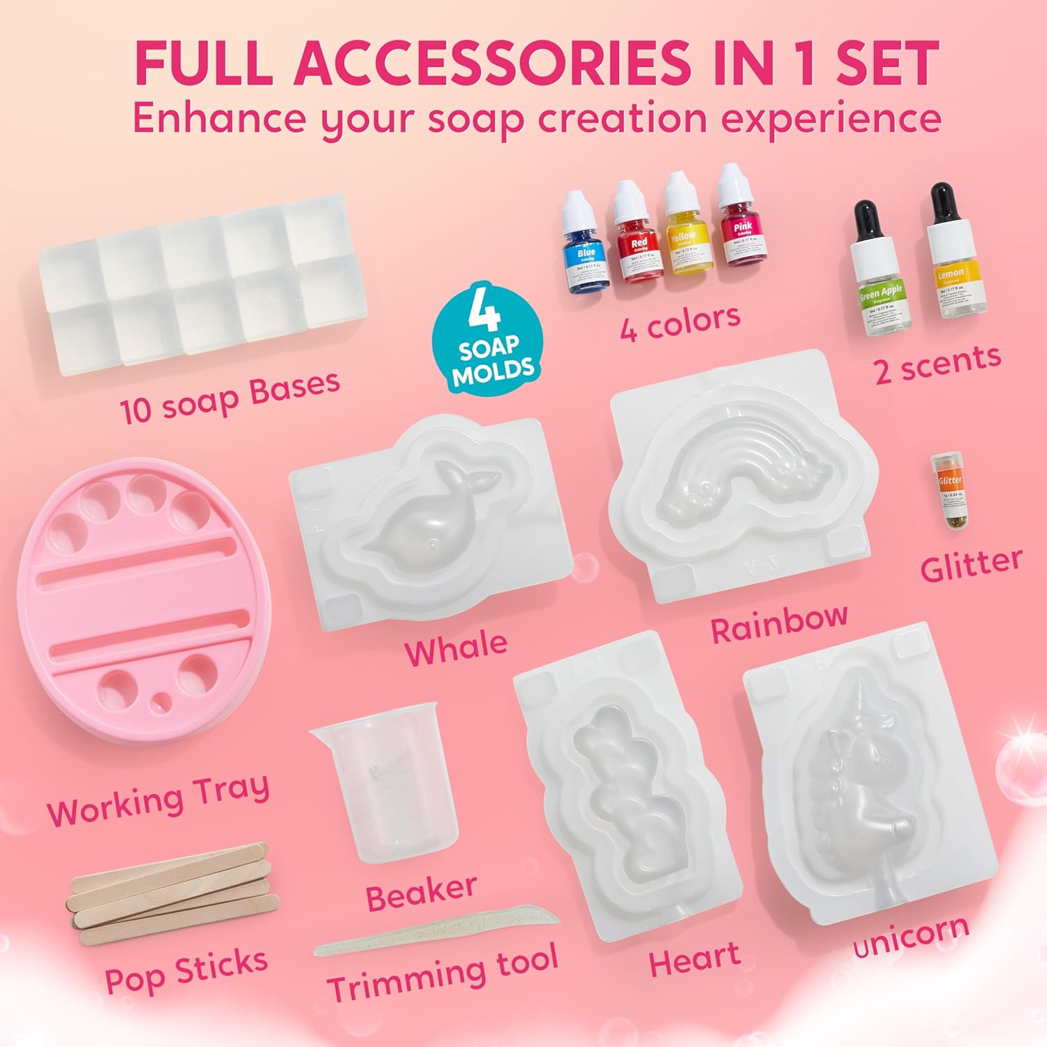 JOYFY ユニコーン石鹸作りキット 女の子向け工作 DIY - Soap Making Diy Kit のレビューと価格