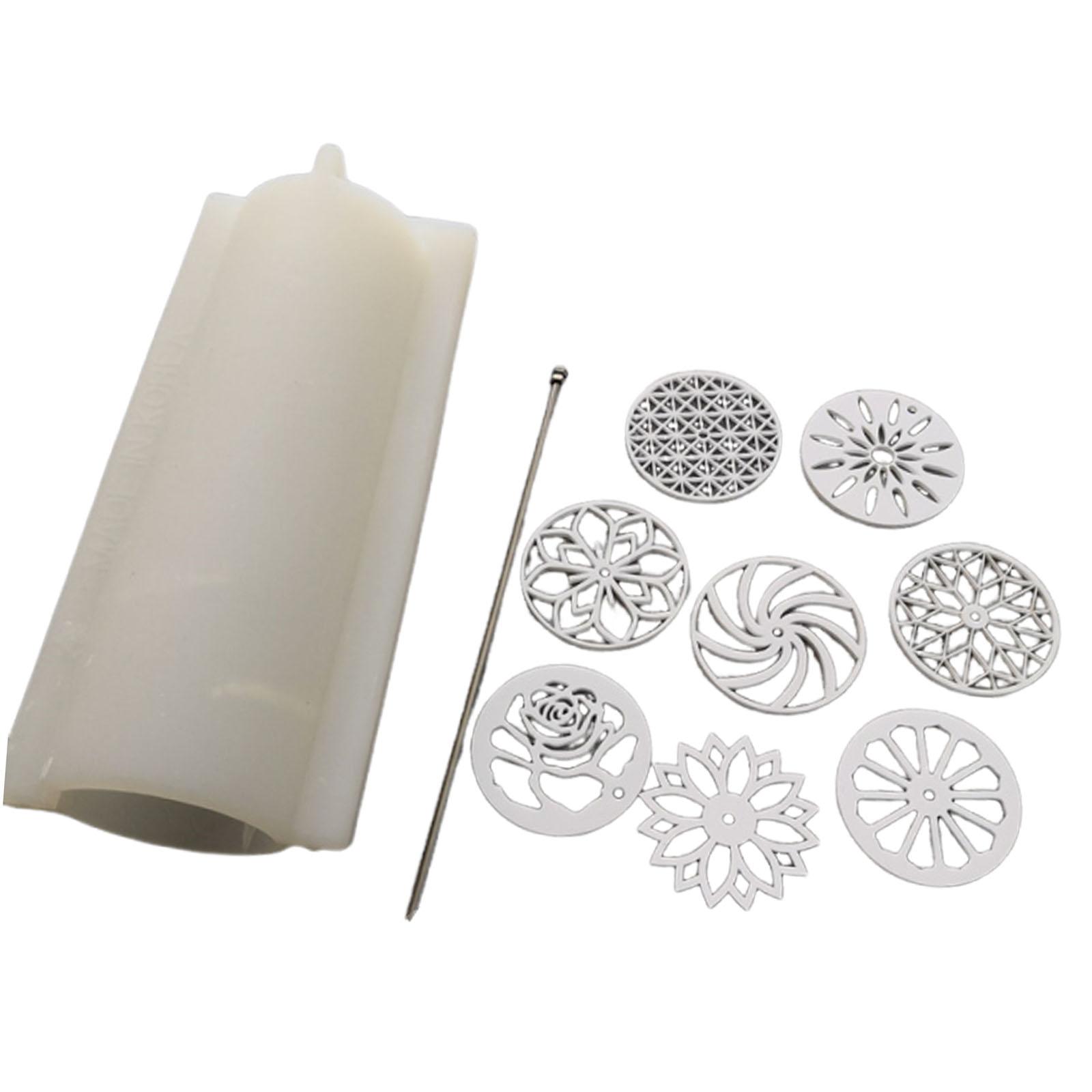 シリコンチューブ柱状石鹸型キット、アクリルテンプレート付き、 - Soap Making Diy Kit のレビューと価格